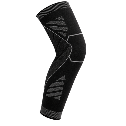Wolf Full-Leg Compression Sleeves (Single) - Black