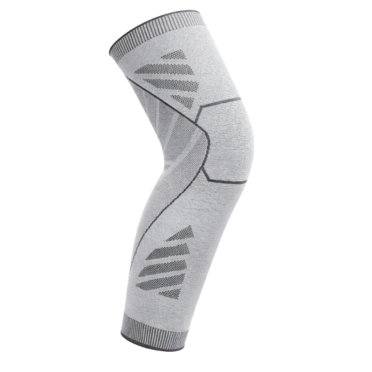 Wolf Full-Leg Compression Sleeves (Single) - White