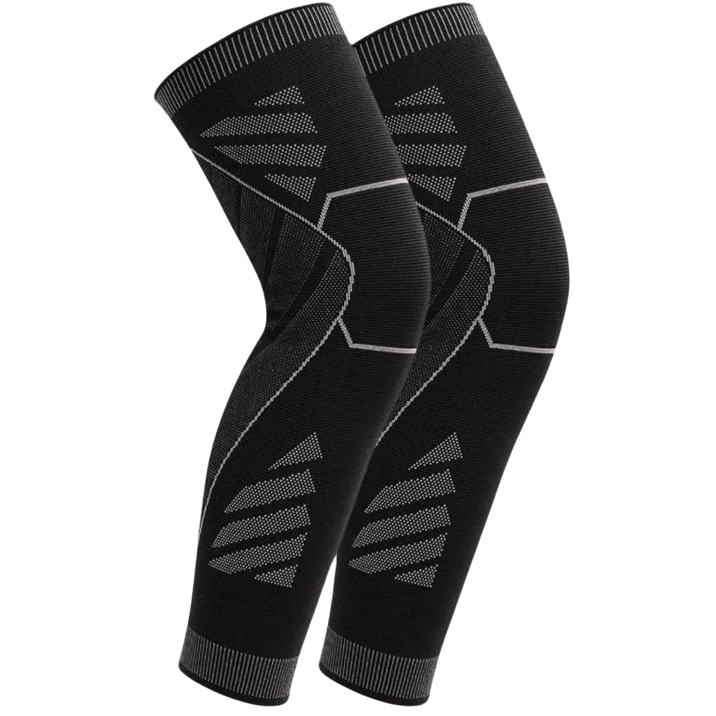 Wolf Full-Leg Compression Sleeves (Pair) - Black
