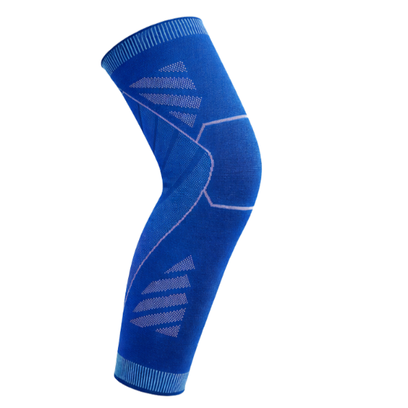 Wolf Full-Leg Compression Sleeves (Single) - Blue