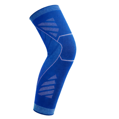 Wolf Full-Leg Compression Sleeves (Single) - Blue