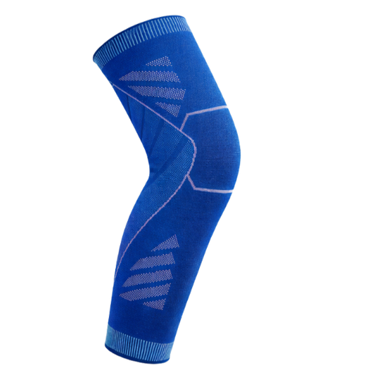 Wolf Full-Leg Compression Sleeves (Single) - Blue