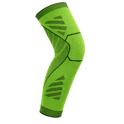 Wolf Full-Leg Compression Sleeves (Single) - Green