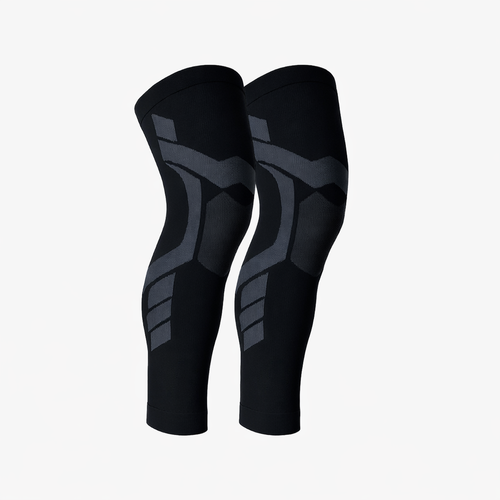 Wolf Full-Leg Compression Sleeves (Pair) - Black